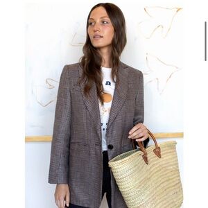 Emerson Fry Dinner Jacket Houndstooth Linen